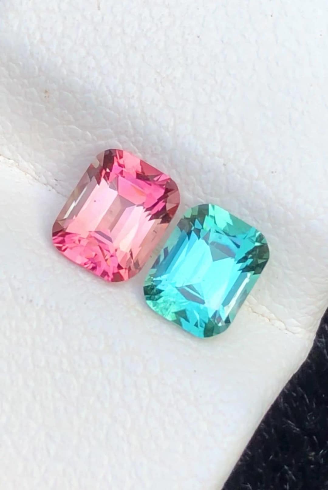 Tourmaline 1.90ct Faceted — Natural Pink & Lagoon Gemstone - photo 1