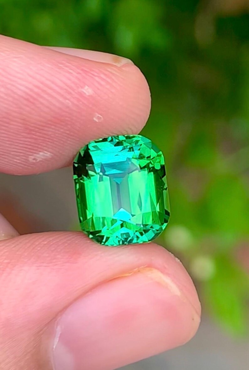 Tourmaline 4.40ct Faceted — Natural Blueish Green Gemstone - photo 3