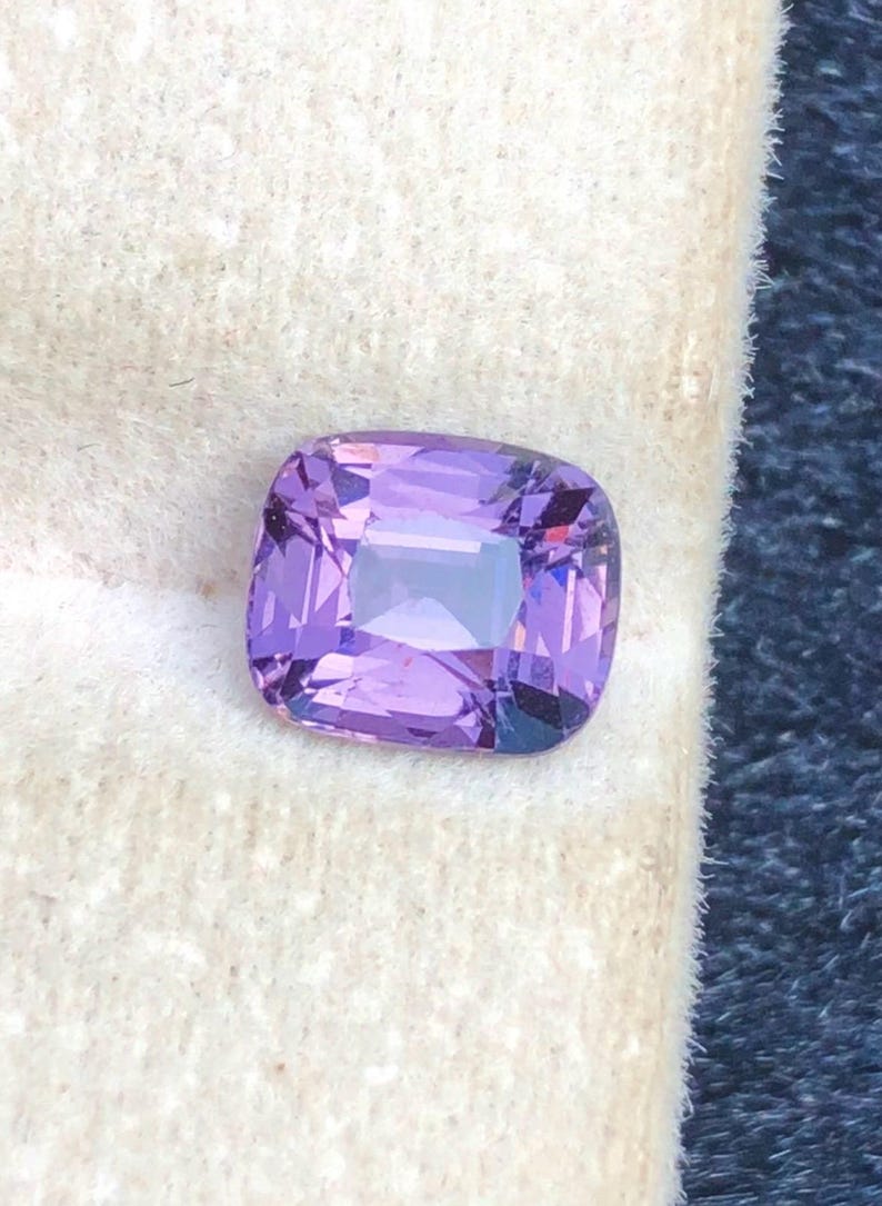 Spinel 1.50ct Cushion — Natural Purple Gemstone - photo 5