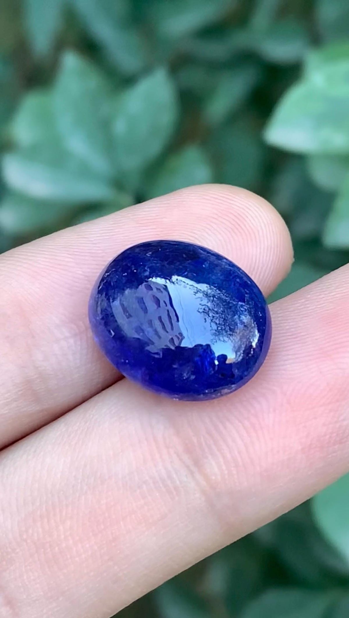 Tanzanite 15.20 ct Cabochon — Natural Blue-Violet Gemstone - photo 1