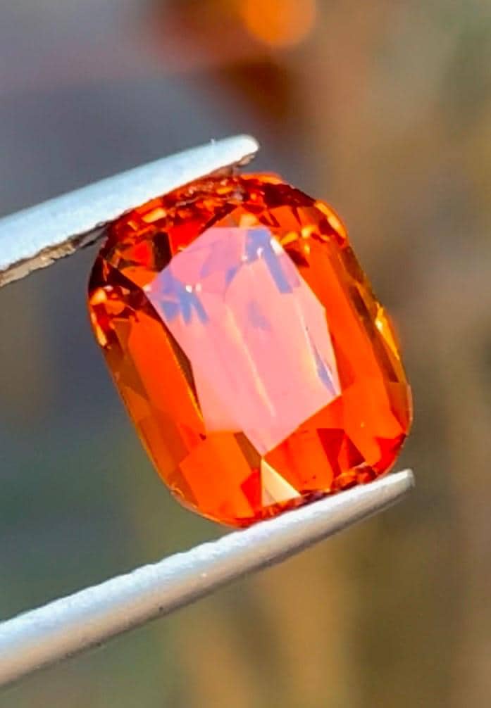 Spessartite Garnet 5.10ct Rectangular — Natural Mandarin orange Gemstone - photo 5