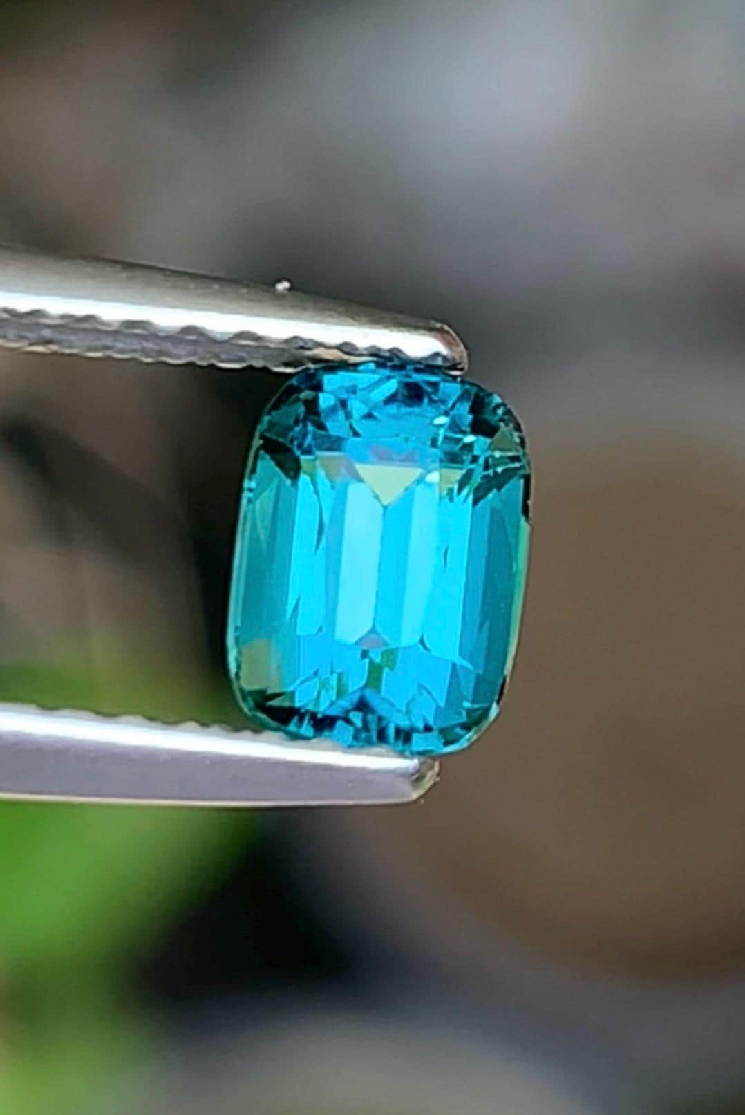 Tourmaline 0.85ct Cushion — Natural Blue Gemstone - photo 1