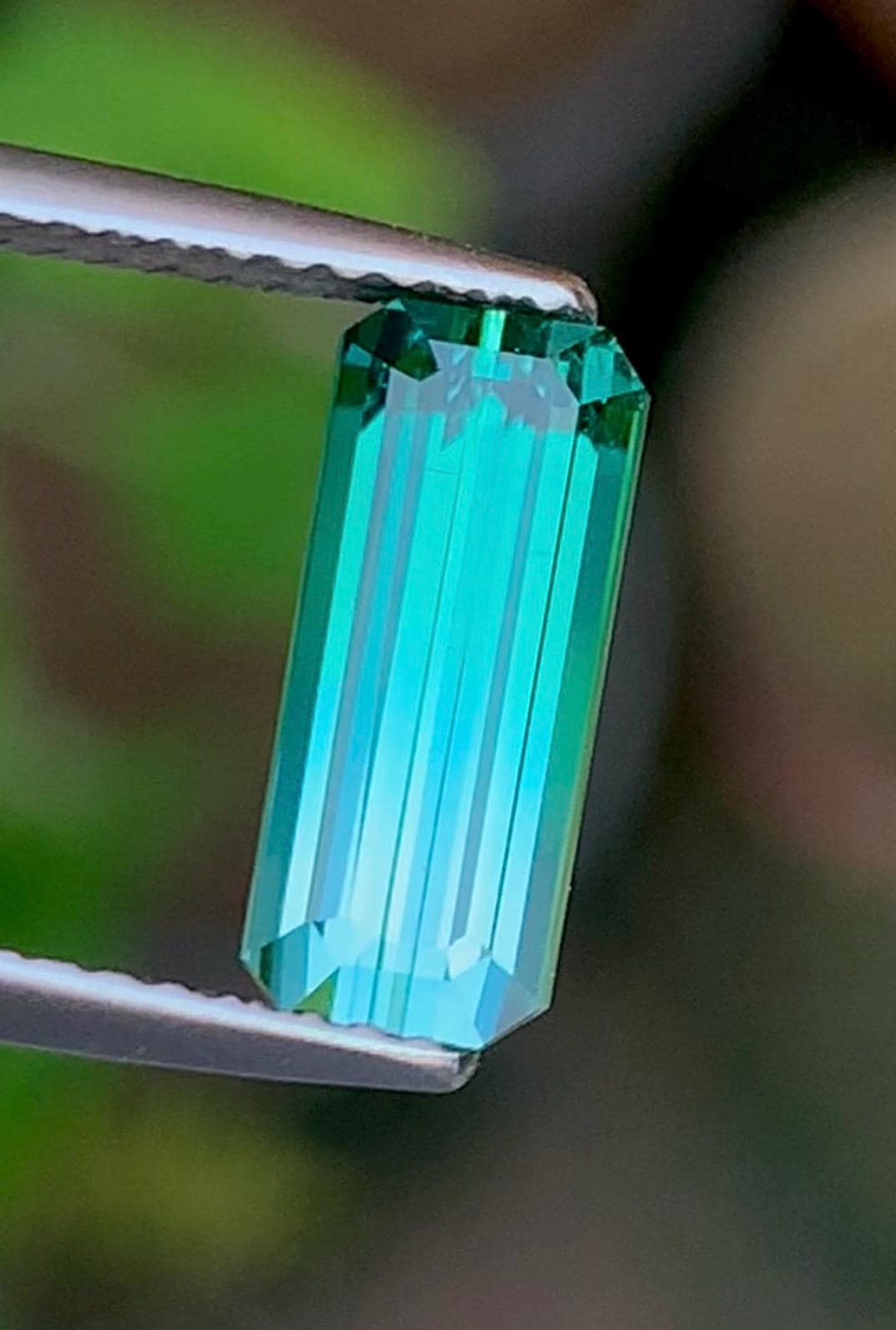 Bi-Color Tourmaline 2.30ct Emerald cut — Natural Bi-colour pink & green Gemstone - photo 1