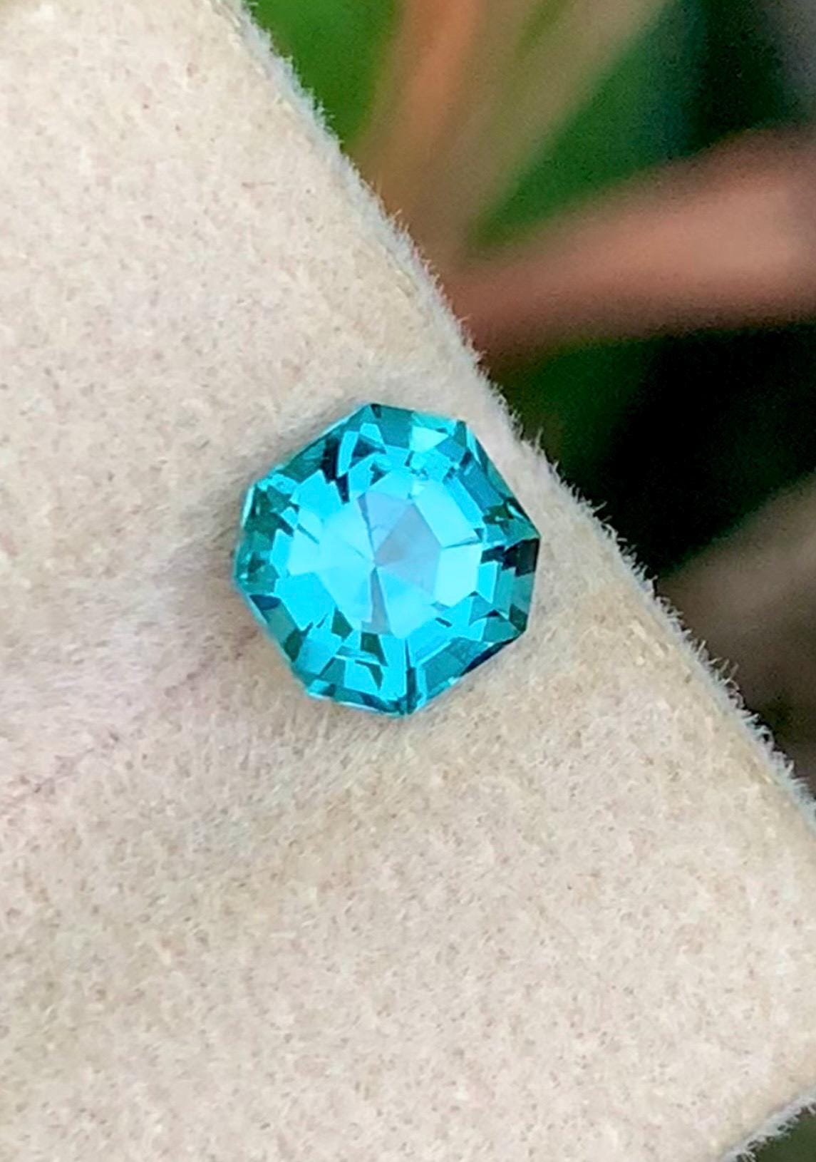 Tourmaline 1.40ct hexagonal — Natural Lagoon Gemstone - photo 2