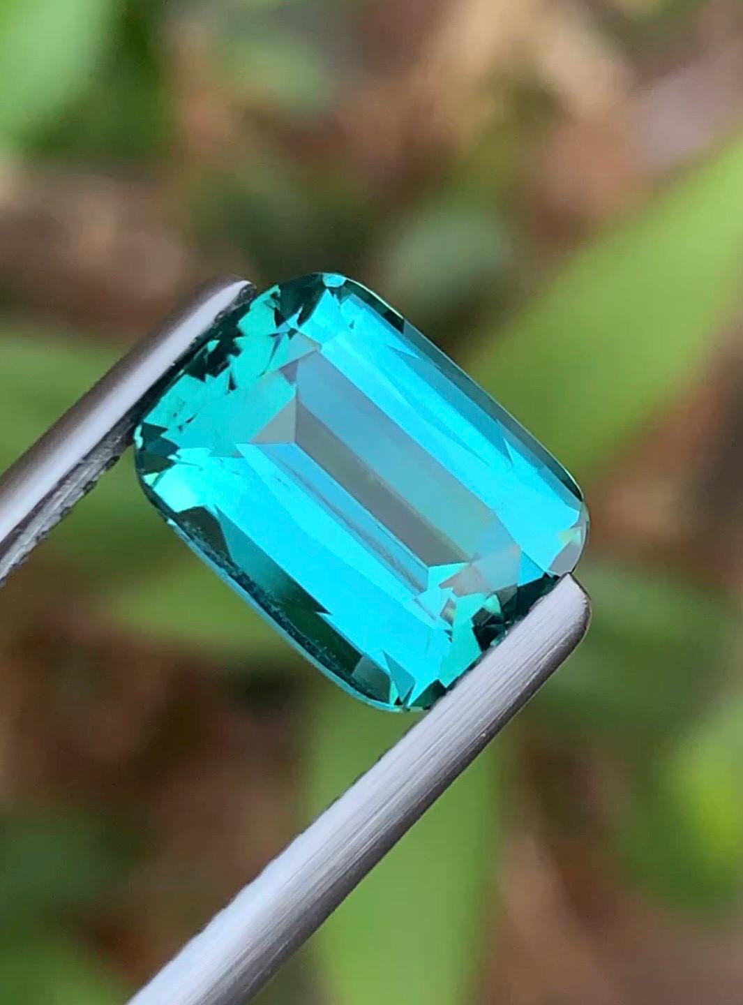 Tourmaline 3.30ct emerald-cut — Natural Lagoon Gemstone - photo 2