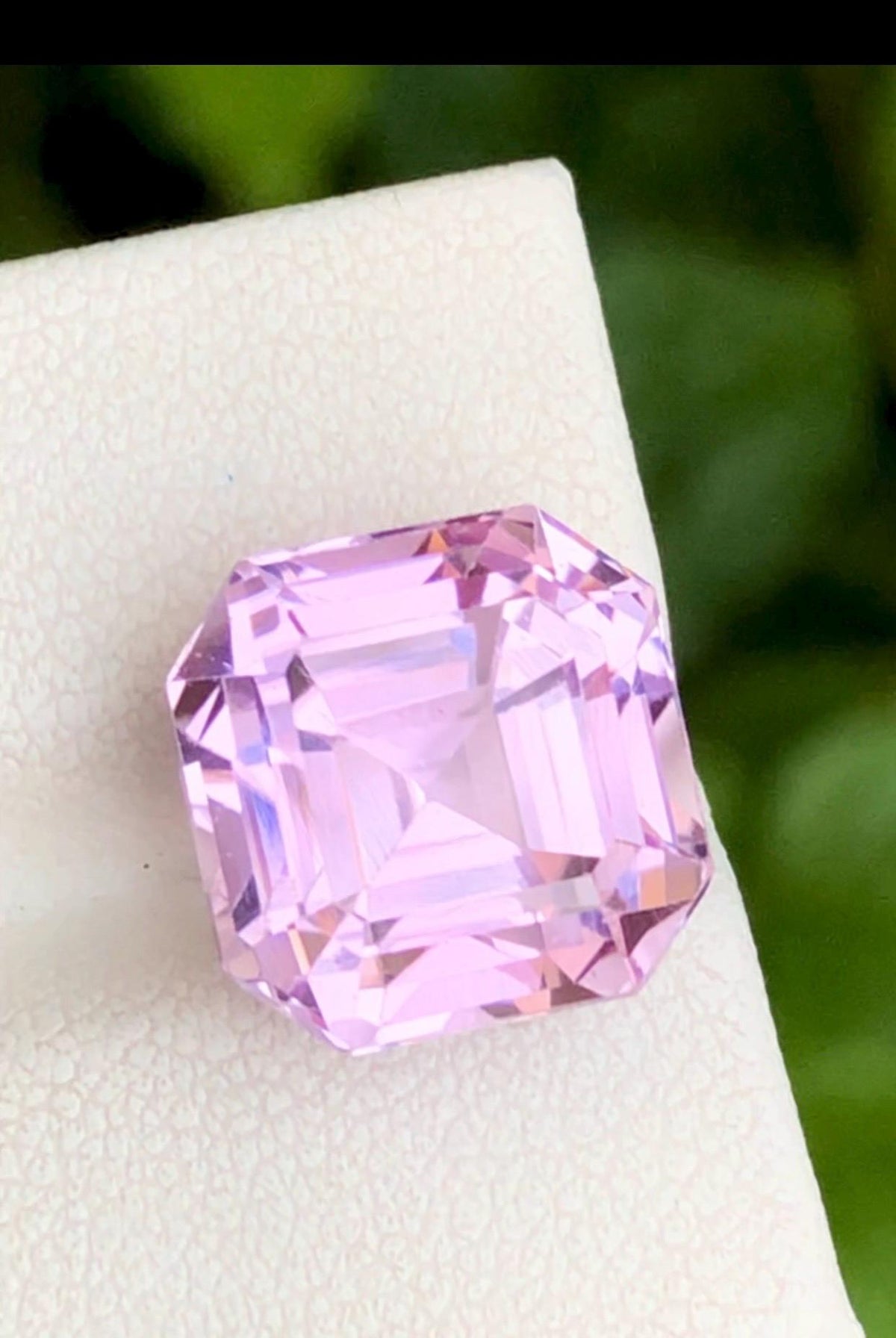 12.15 ct pink kunzite asscher cut, Kunar Afghanistan