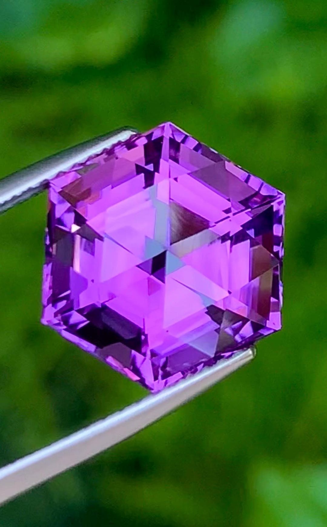 Amethyst 6.15ct Precision Faceted — Natural Rich Royal Purple Gemstone - photo 1