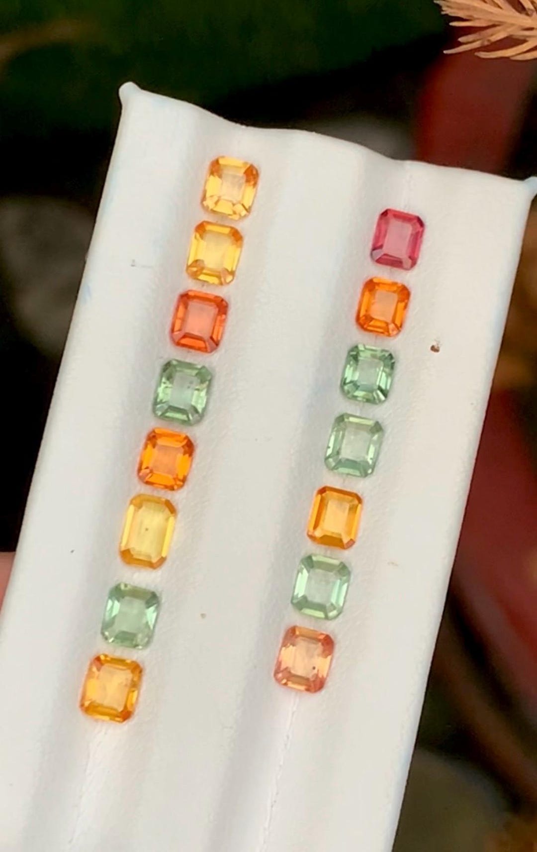 Sapphire 6.30ct Mixed Faceted Cuts — Natural Multi Color (mixed vibrant shades) Gemstone - photo 1
