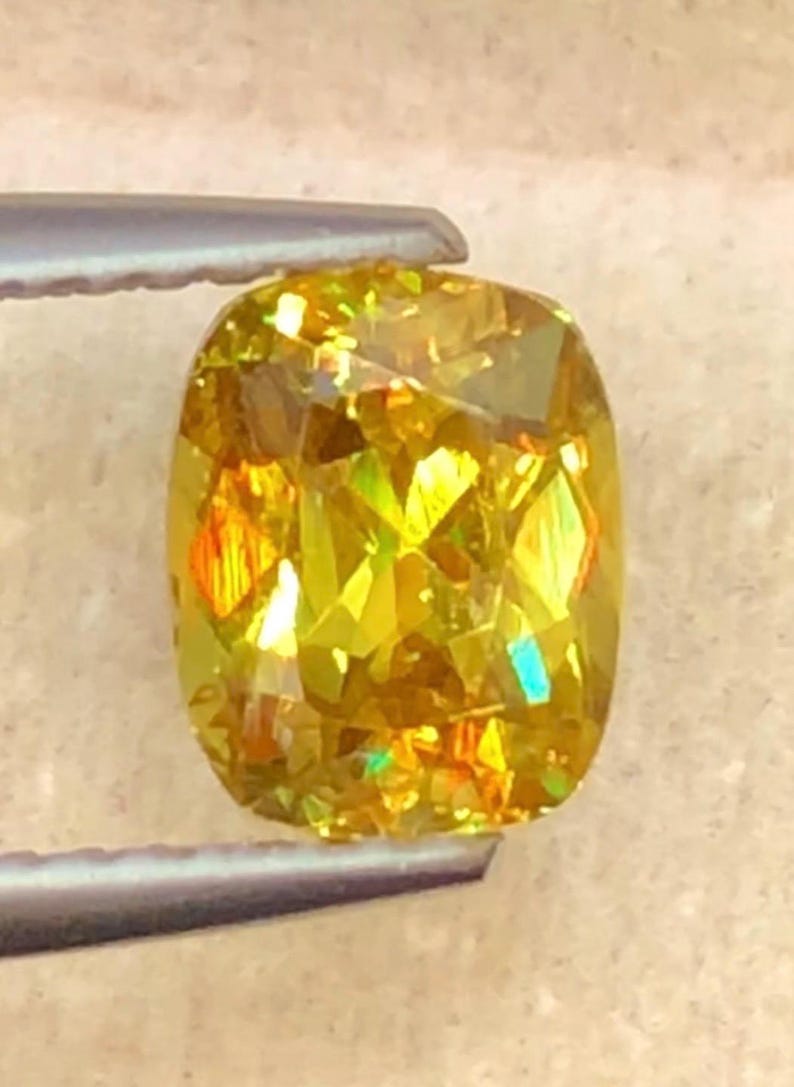 Sphene 1.60ct Faceted — Natural Yellowish Brown Gemstone - photo 1