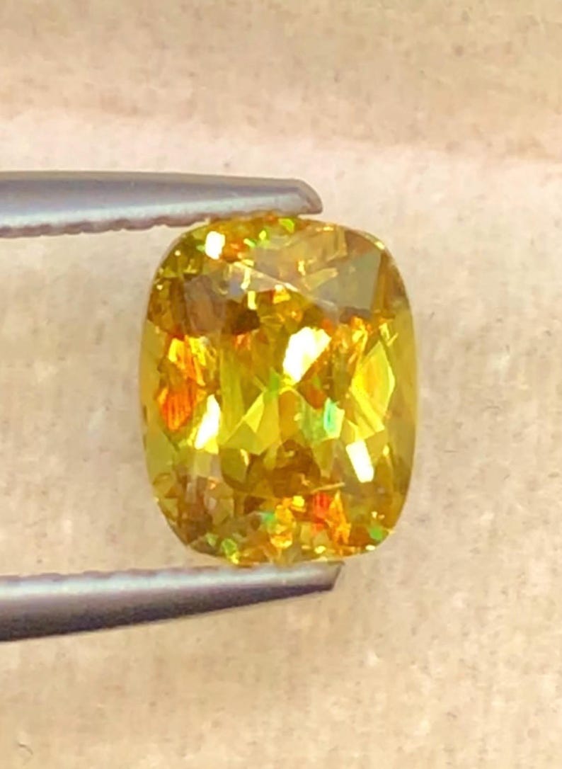 Sphene 1.60ct Faceted — Natural Yellowish Brown Gemstone - photo 4