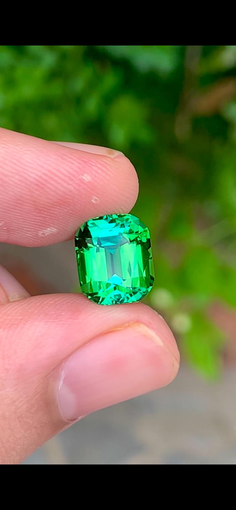 Tourmaline 4.40ct Faceted — Natural Blueish Green Gemstone - photo 4