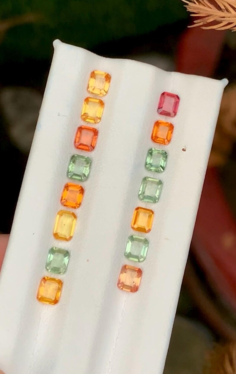 Sapphire 6.30ct Mixed Faceted Cuts — Natural Multi Color (mixed vibrant shades) Gemstone - photo 5
