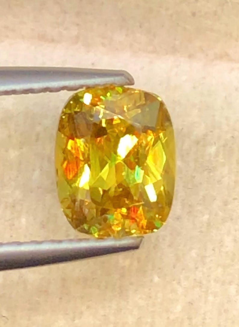 Sphene 1.60ct Faceted — Natural Yellowish Brown Gemstone - photo 2