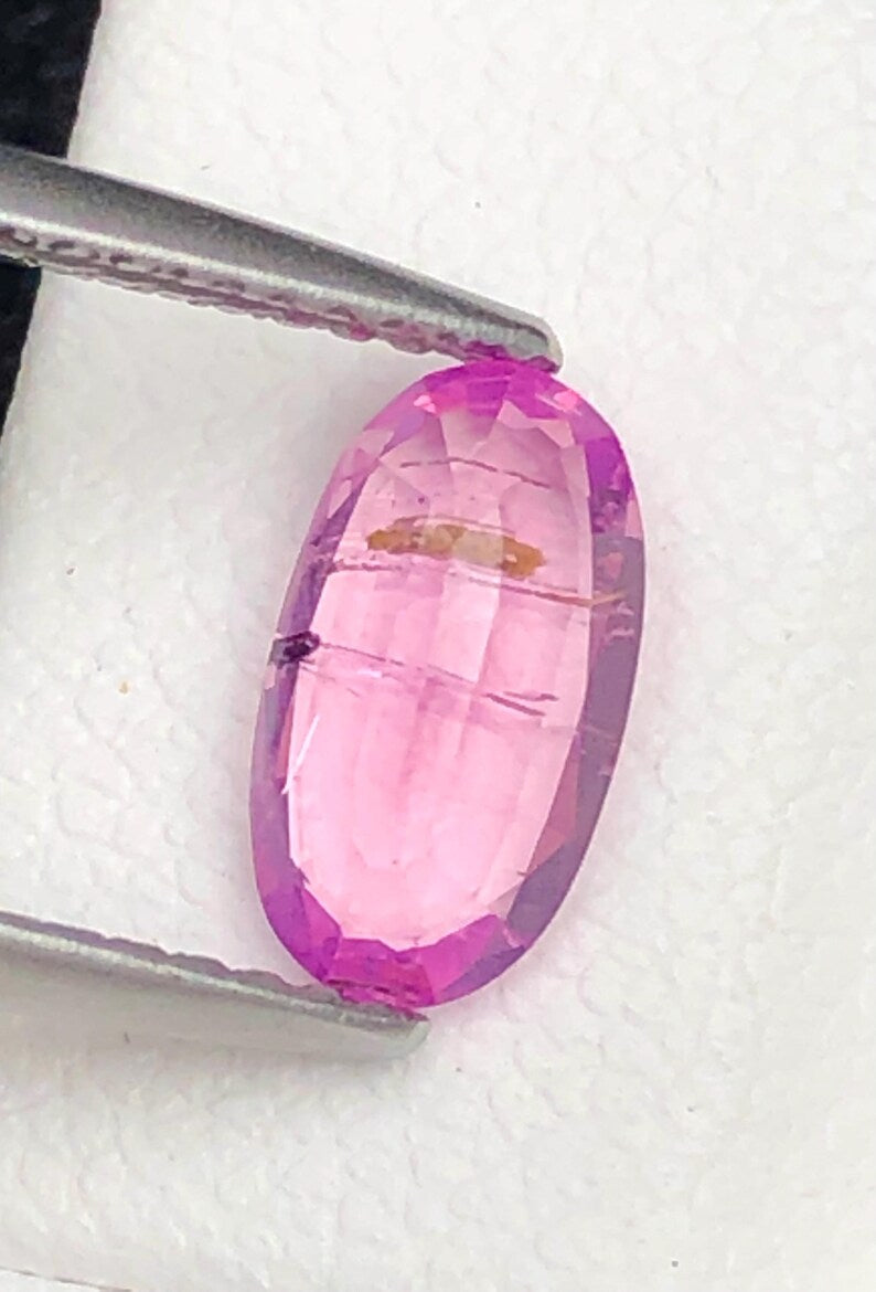 Padparadscha Sapphire 1.28ct Oval faceted — Natural Orange-pink Gemstone - photo 5