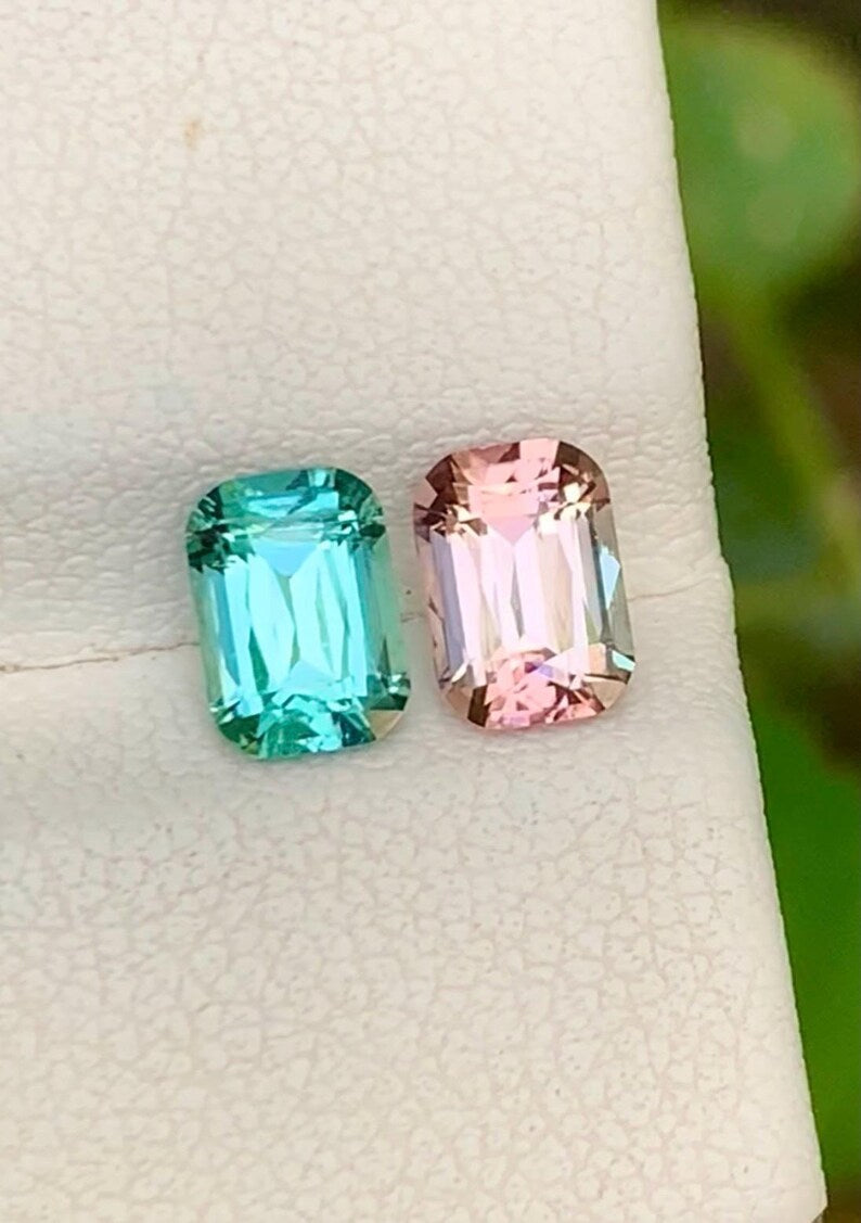 Tourmaline 1.80ct Faceted — Natural Pink & Lagoon Gemstone - photo 5