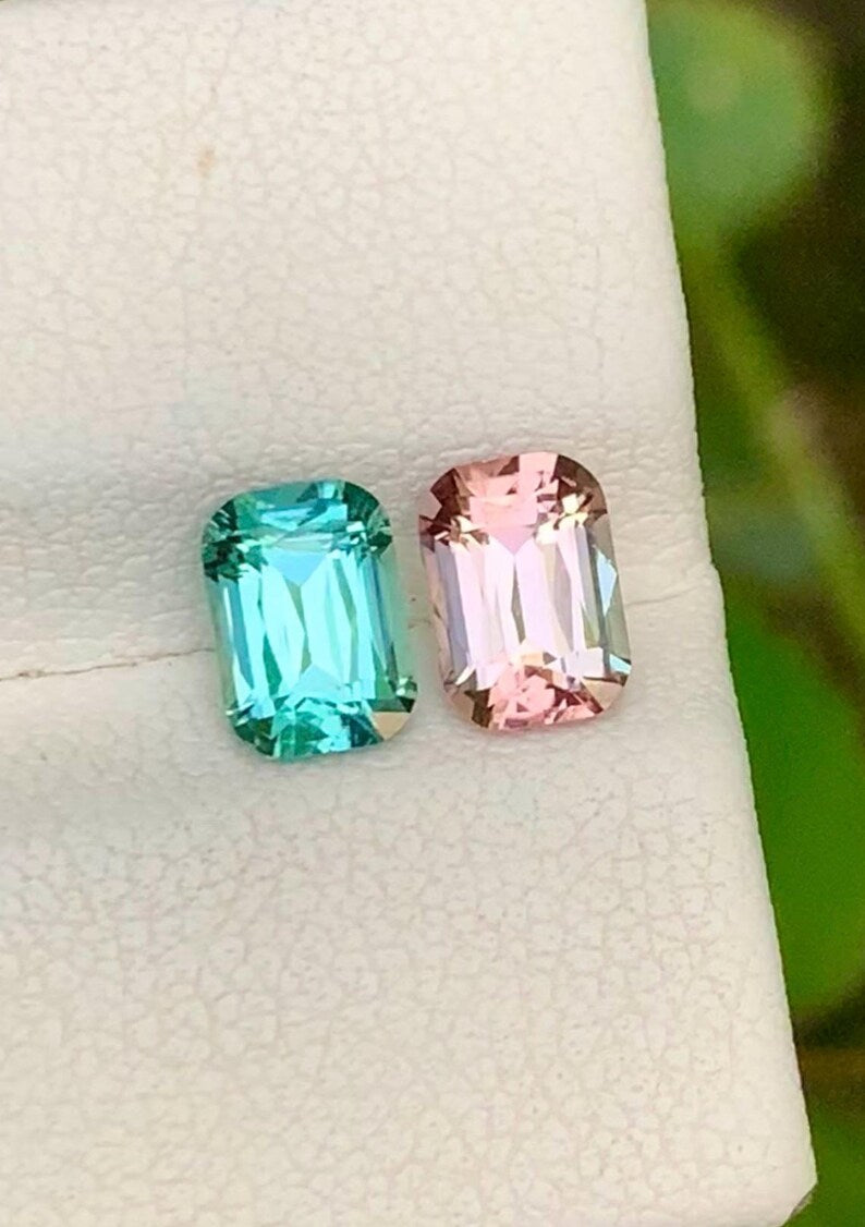 Tourmaline 1.80ct Faceted — Natural Pink & Lagoon Gemstone - photo 4