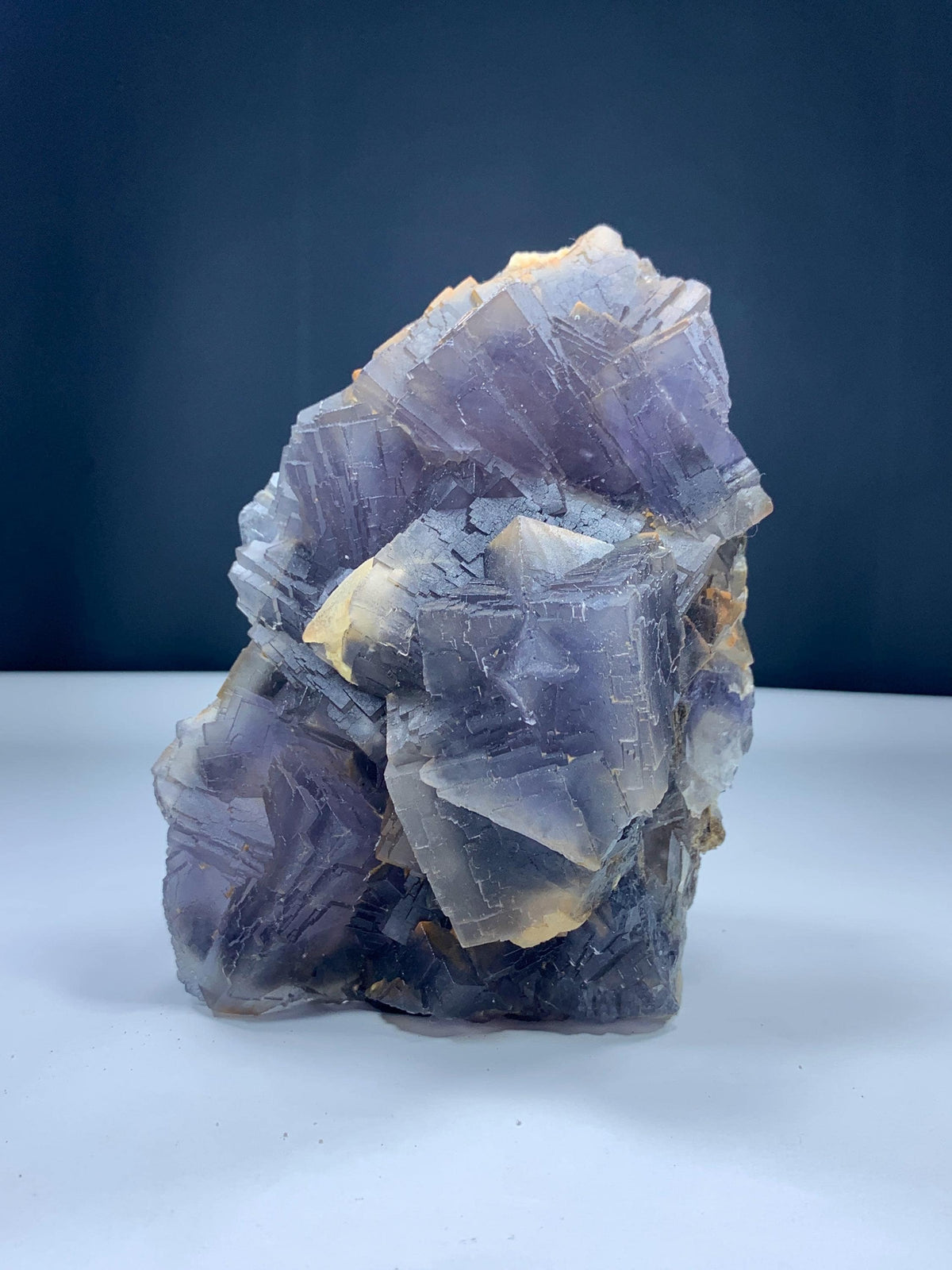 Fluorite Specimen 1308 g Cubic, self-standing — Natural Purple Gemstone - photo 1